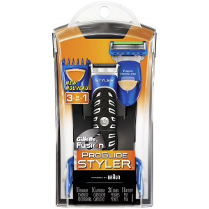 GILLETTE FUSION PROGLIDE ALL PURPOSE STYLER 3 IN 1 POWERED BY BRAUN